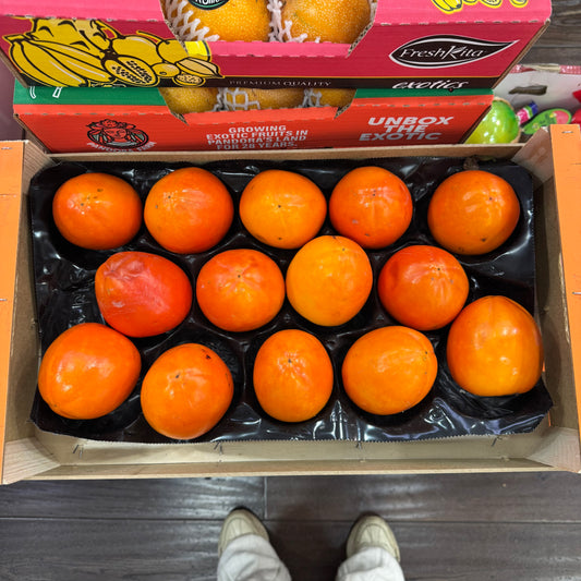 新鲜脆柿子 Kaki