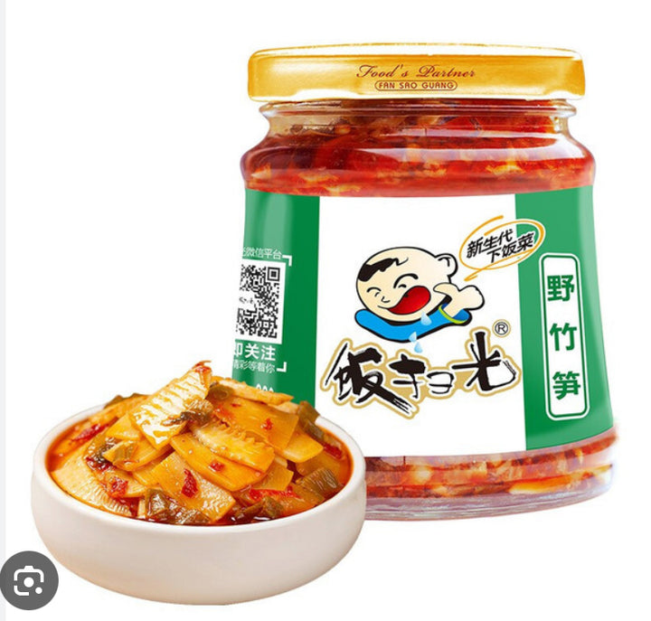 饭扫光 野竹笋FSG Preserved Bamboo Shoot 280g