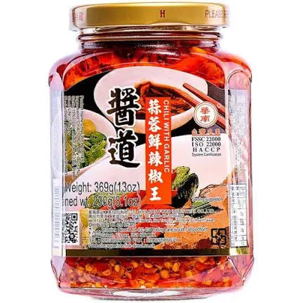 华南酱道蒜蓉鲜辣椒王 HN Chili with garlic 369g