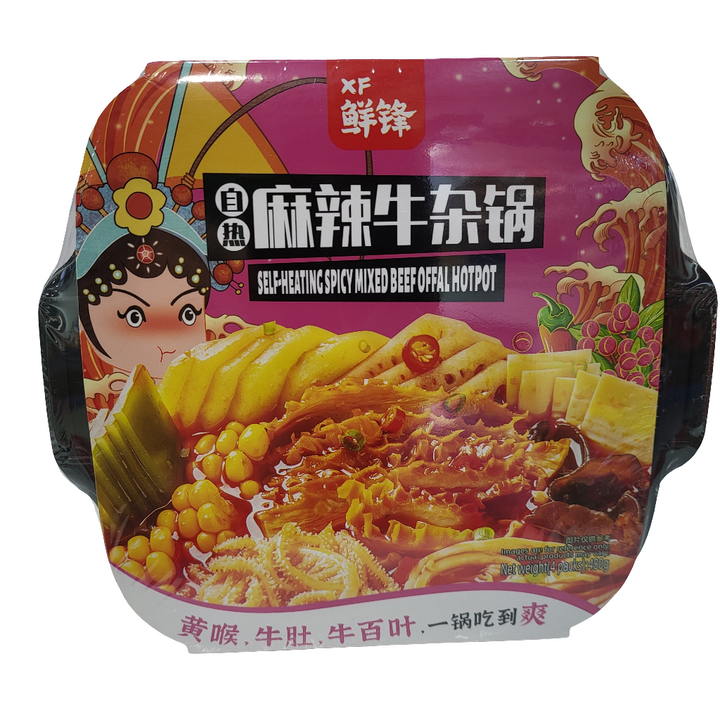 鲜锋 自热火锅 麻辣牛杂 Self-heating Spicy Beef Hot Pot 480g